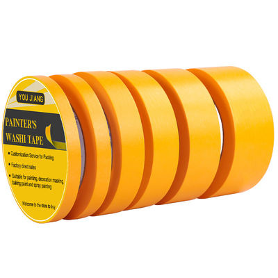 Ταινία κάλυψης ρυζιού αυτοκινήτων Washi Masking Tape Bulk Painters Tape Goldband