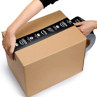 Βιοδιασπώμενη και ανακυκλώσιμη αυτοκόλλητη ταινία Kraft για συσκευασία