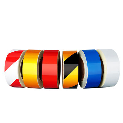 Διαφημιστική ποιότητα Δύο χρώματα Κίτρινη/Λευκή/Κόκκινη Αντανάκλαση Super Adhesive Αντανάκλαση αυτοκόλλητο για την οδική ασφάλεια