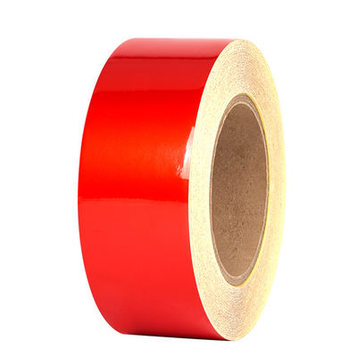 Κόκκινη βαμβακερή ταινία προειδοποίησης για την πρόληψη της φλόγας Υλικό ανακλαστικό Προϊόν Ταινία υφασμάτων