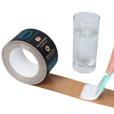 Υψηλής προσκόλλησης Καρτόνι Σφραγισμός Εκτύπωση λογότυπου Χρωματιστή αυτοκόλλητη ταινία χαρτιού Kraft